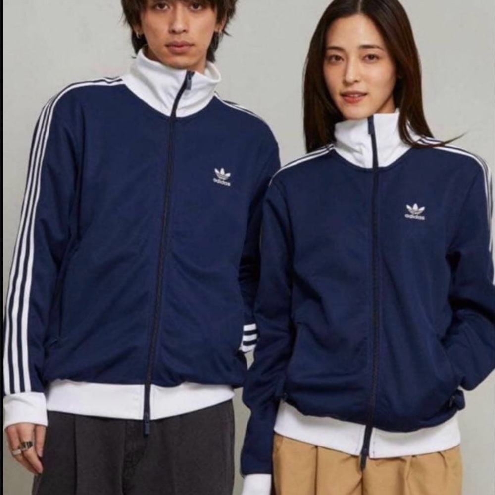 ✨Host pick✨Adidas Classic Beckenbauer Men's Blue  Jacket NWOT